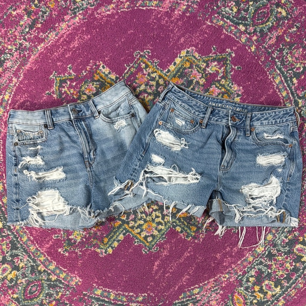 American Eagle Outfitters Women's Blue Denim Shorts